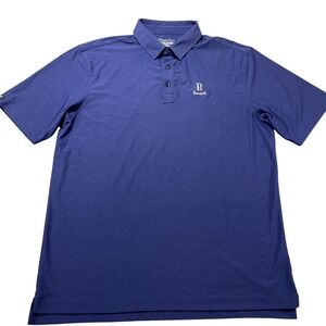 Straight Down Polo Shirt Mens XL Blue Bearpath Golf Performance Stretch Knit